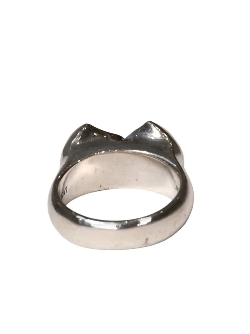 Chrome Hearts Dbl Chomper Double Ring 925 Sterling Silver Matty